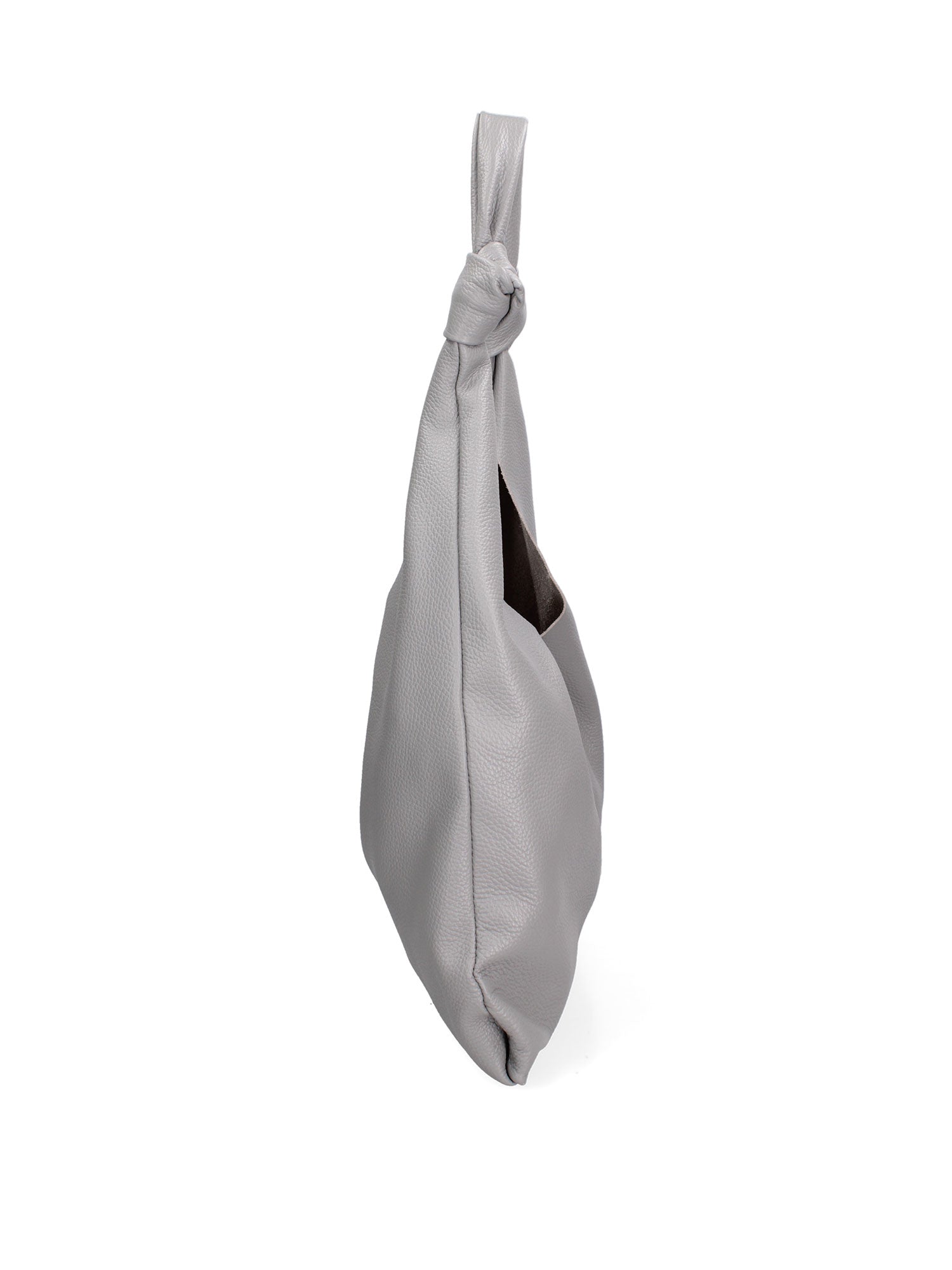 Borsa a spalla da donna 100% vera pelle 07156-D16 GRIGIO Viola Castellani