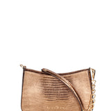 Borsa a spalla da donna Vera pelle effetto lucertola JR-W-1079-D. BRONZE-GOLD John Richmond