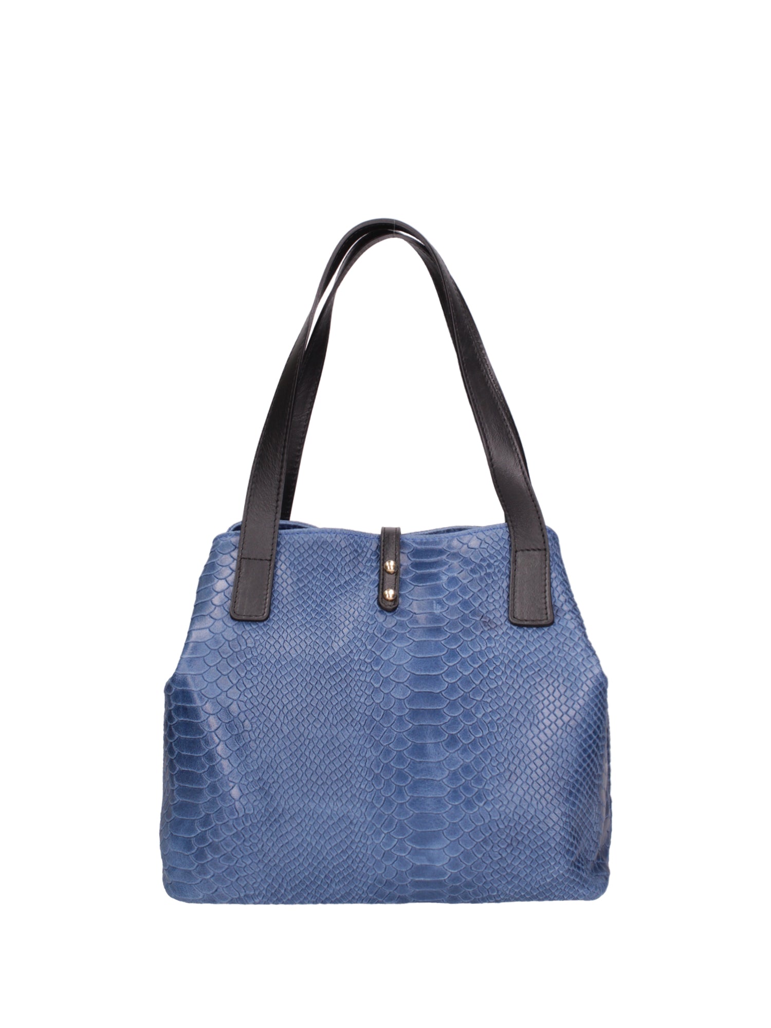 Clarissa Borsa a mano da donna Vera pelle 5276-012 BLU JEANS Gave Lux