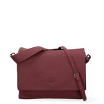 Borsa a spalla da donna Ecopelle 637-2-BURGUNDY Diana&co