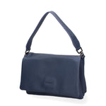 Borsa a spalla da donna Ecopelle vegana 637-1-NAVY BLUE Diana&co