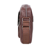 Borsa a tracolla uomo 100% pelle PU PCL3105-COFFEE Northampton Polo Club