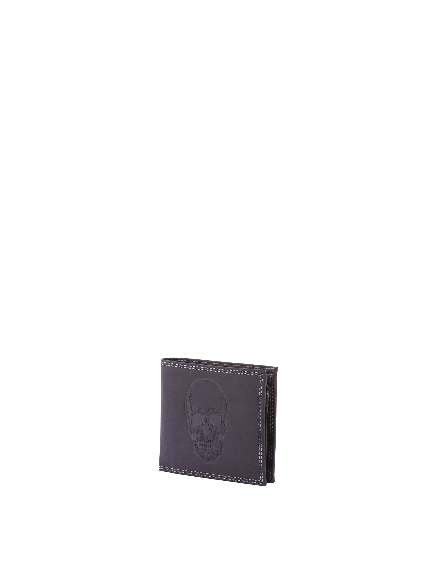 Portafoglio uomo in vera pelle Casual IN-1102-SKULL-NERO Sergio Valentini