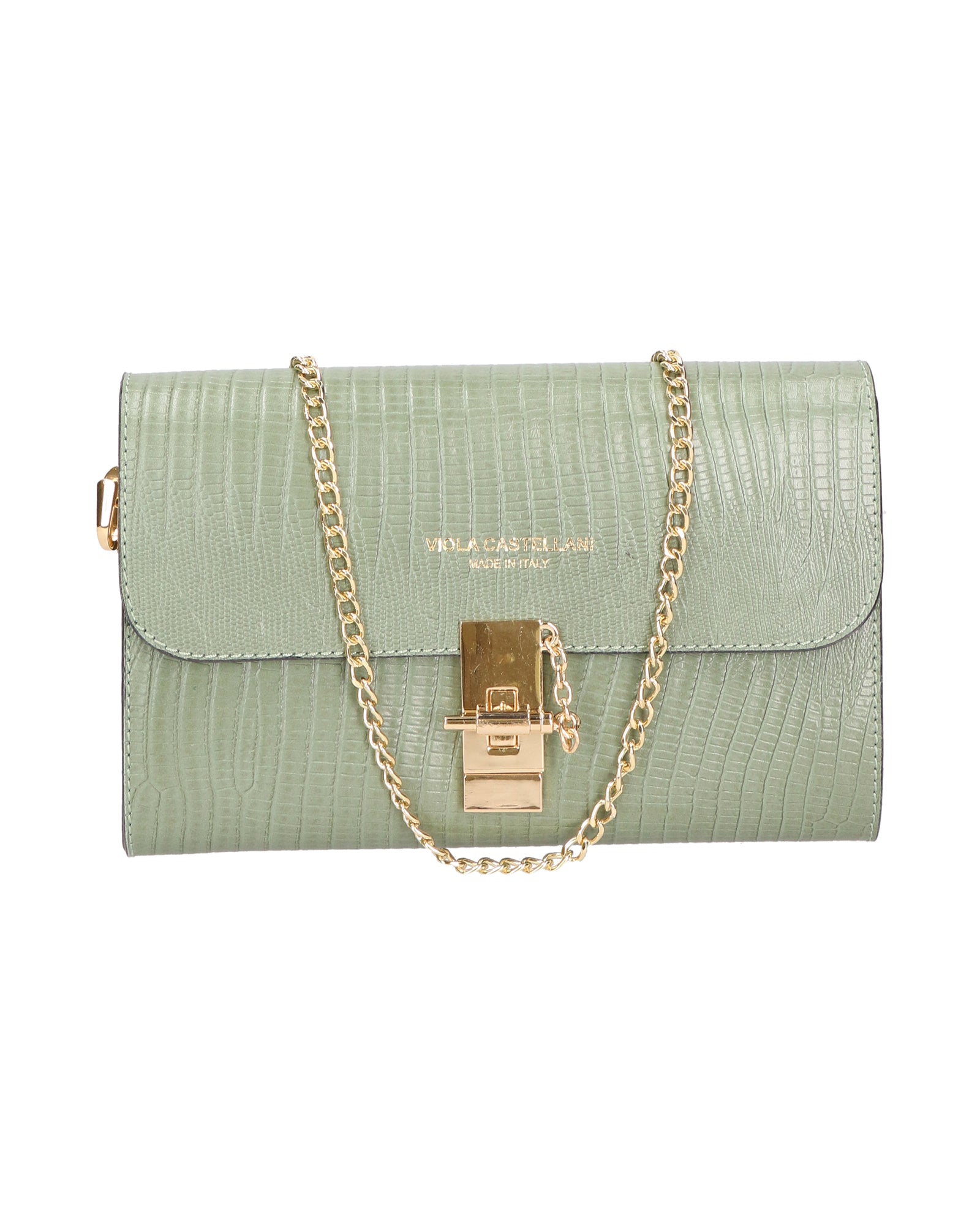 Hope Borsa a mano da donna Made in Italy Vera pelle 734-LU96 MENTA Viola Castellani