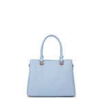 Borsa a mano da donna 100% pelle vegana PU 711-4PT-LIGHT BLUE Diana&co