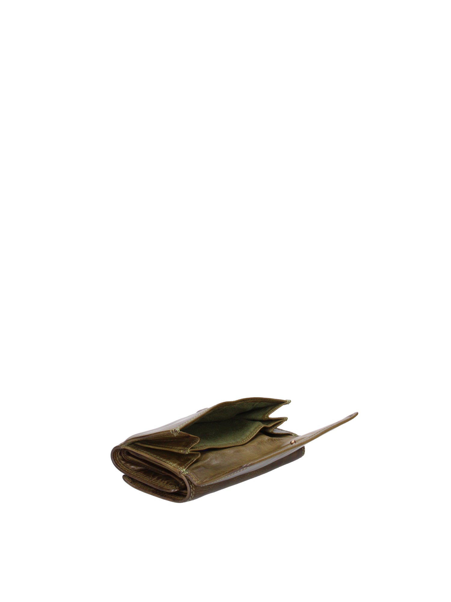 Portafoglio uomo in pelle Made in Italy Cuoio grasso di vitello HILB-5010W-VERDE Hill Burry