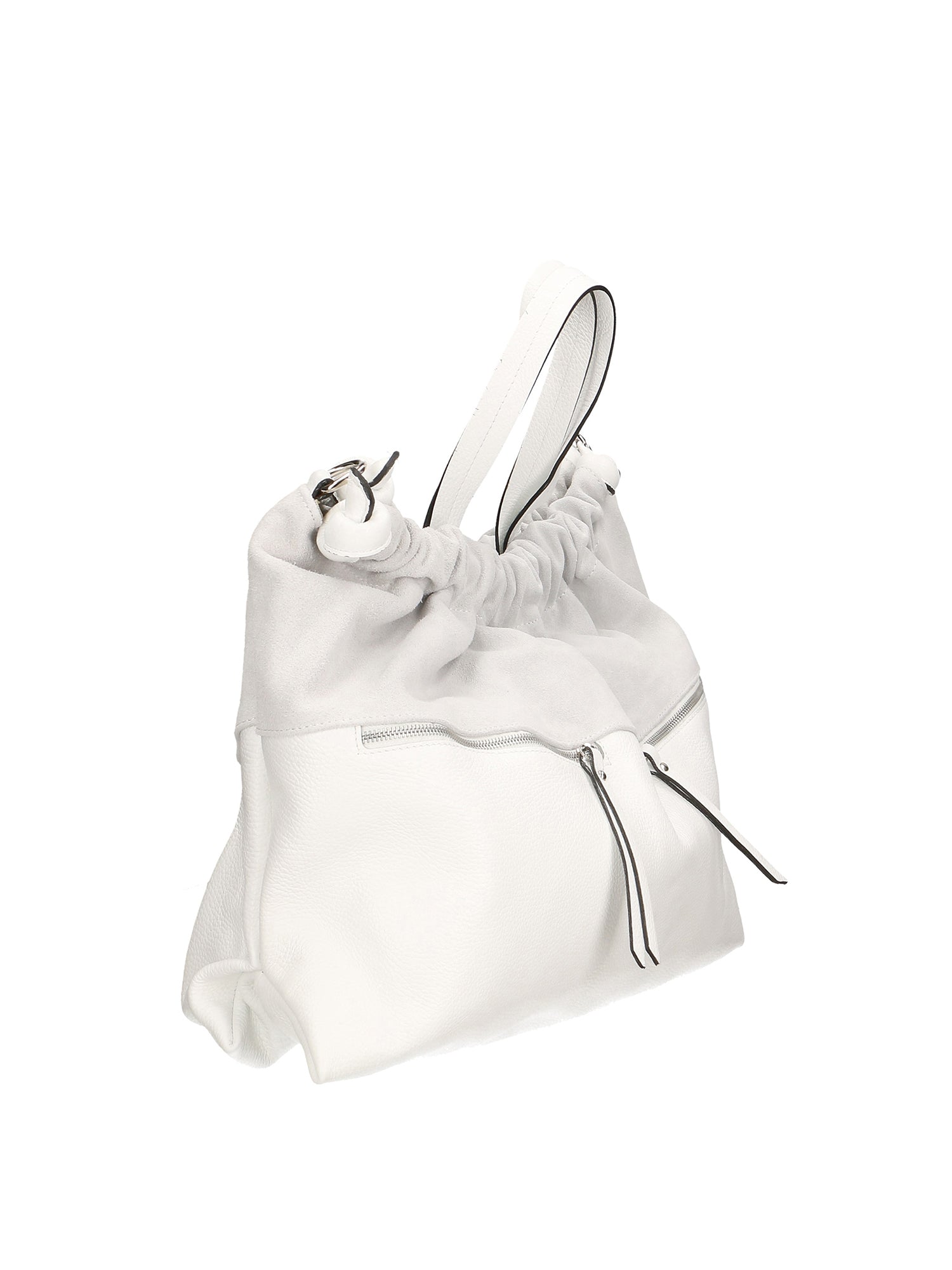 Firenze Borsa a mano da donna Vera pelle 01838-BIANCO WHITE Gave Lux