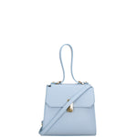 Borsa a mano da donna 100% pelle 07204-L366 CIELO Viola Castellani