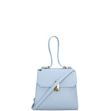 Borsa a mano da donna 100% pelle 07204-L366 CIELO Viola Castellani