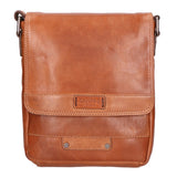 Borsa a tracolla unisex vera pelle Made in Italy SN5862347-TAN Santini Firenze