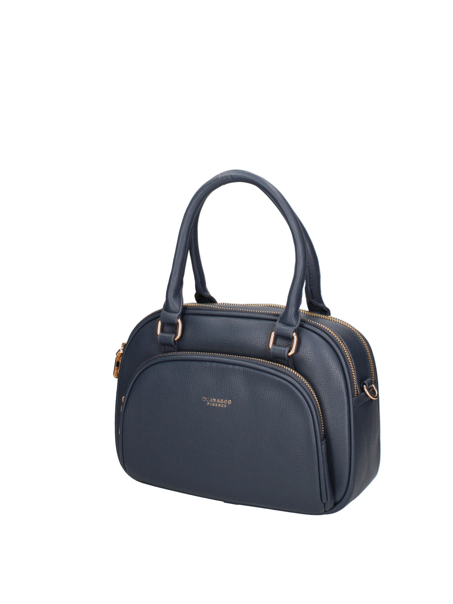 Borsa a mano da donna Ecopelle 601-4-NAVY BLUE Diana&co