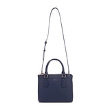 Borsa a mano da donna 100% pelle vegana PU 720-2PT-NAVY BLUE Diana&co