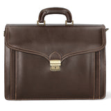 Nevio 7010-TMORO DARK BROWN Borsa da lavoro uomo in pelle Gave Lux