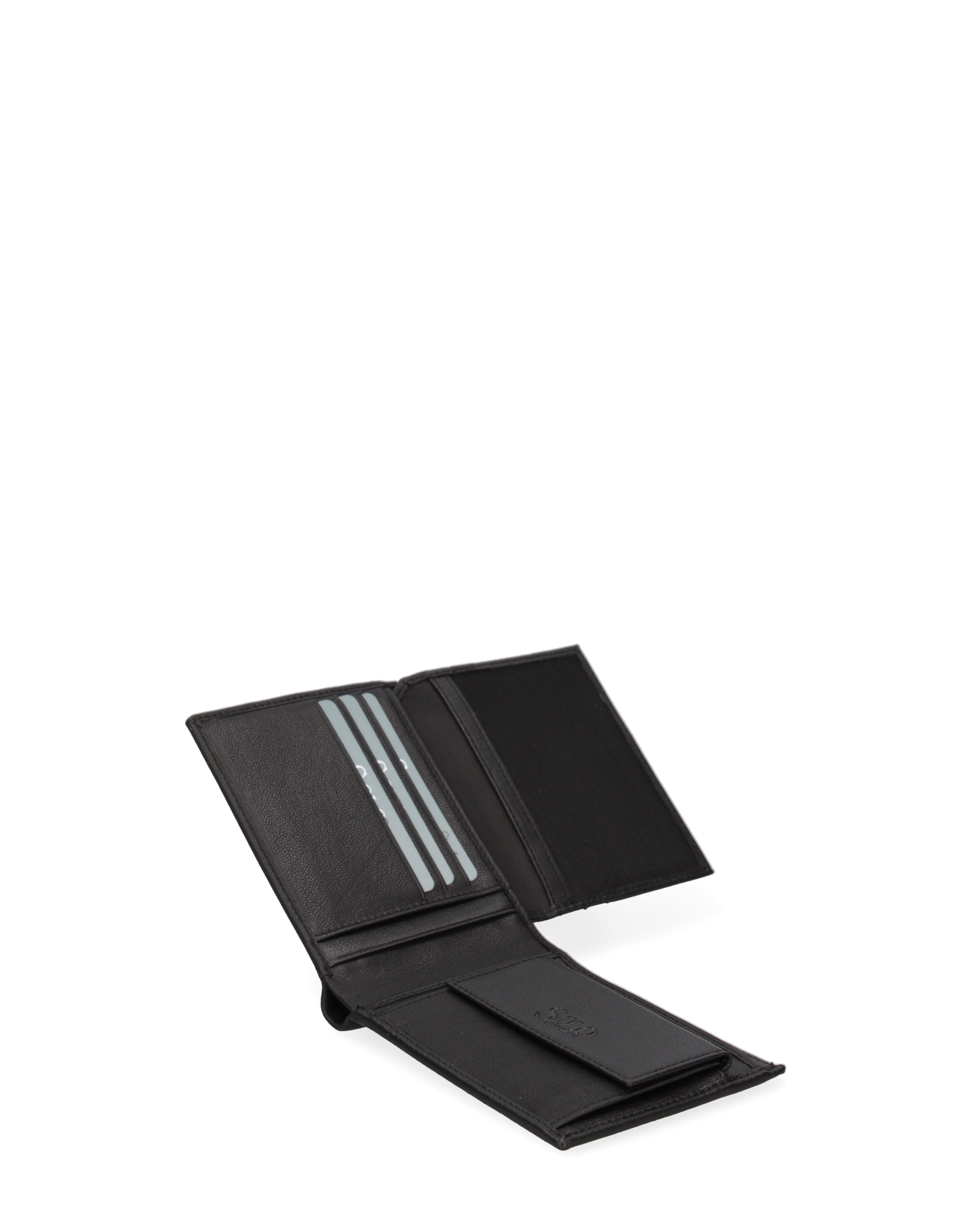 Portafoglio uomo in vera pelle Casual K35236P029-NERO Solo Soprani
