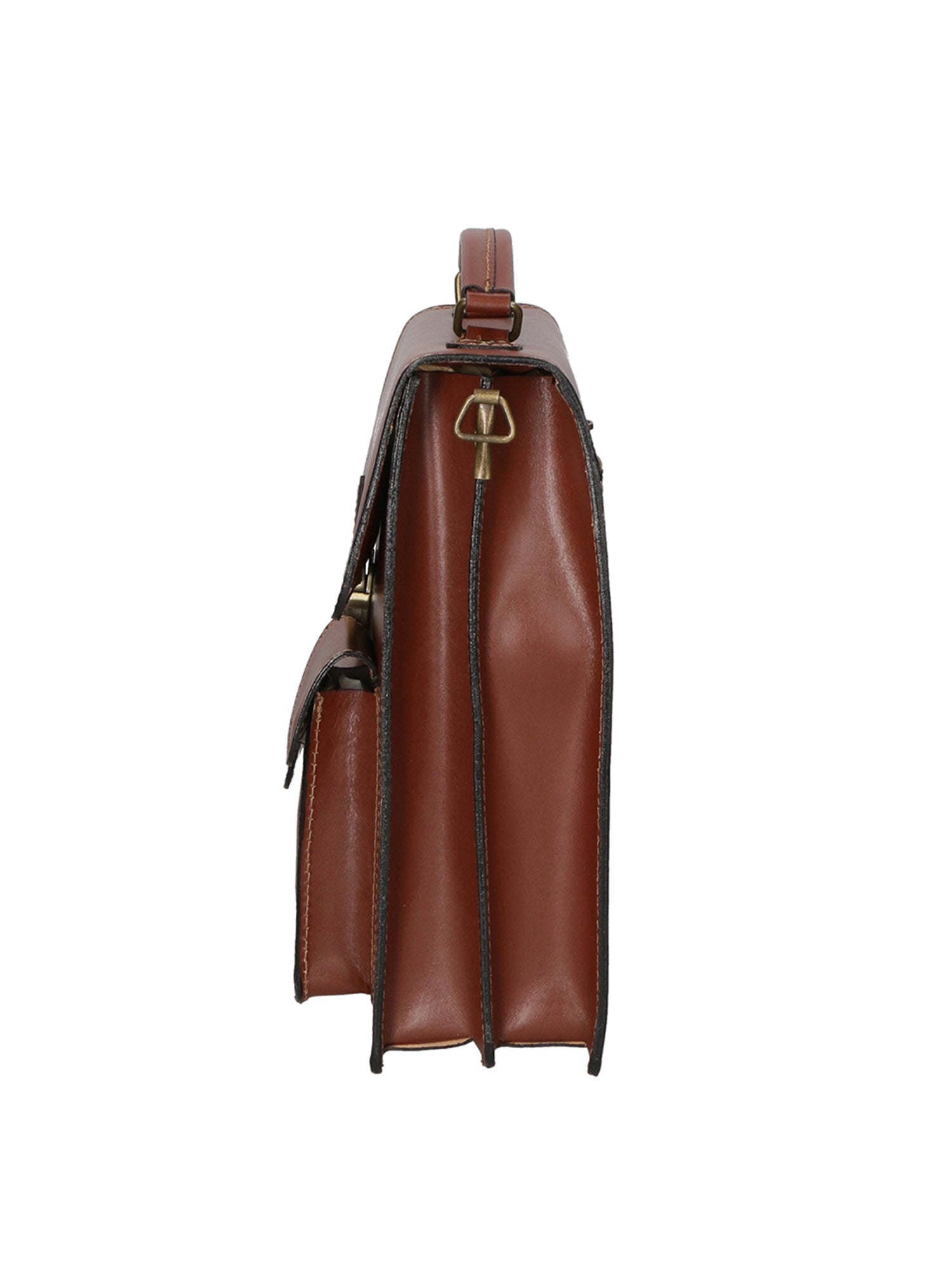 Tancredi Borsa da lavoro unisex in pelle Vera pelle 7013-MARRONE BROWN Gave Lux