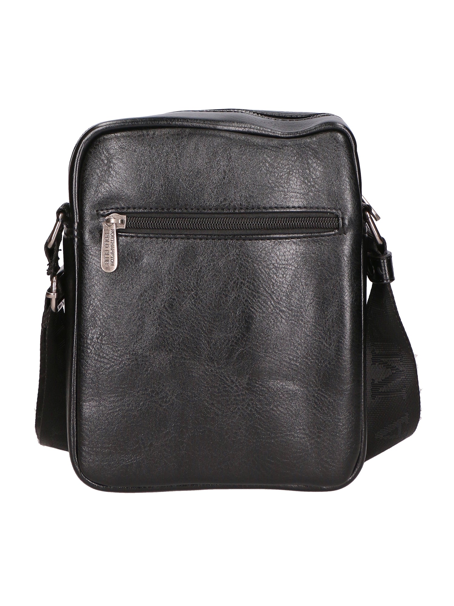 Borsa a tracolla uomo in pelle PU Casual PCL3083-BLACK Northampton Polo Club