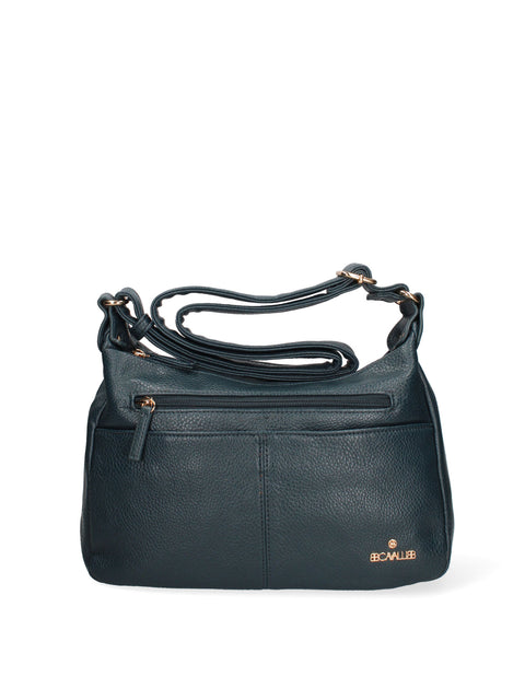 Borsa a spalla da donna Ecopelle BC1345-BLUE