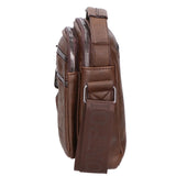 Borsa a tracolla uomo 100% pelle PU PCL3055-COFFEE Northampton Polo Club