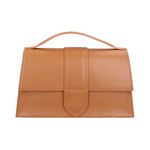 Lina Borsa a mano da donna Vera pelle 06517-COGNAC Gave Lux