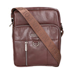 Borsa a tracolla uomo Pelle PU vegana PCL3102-COFFEE Northampton Polo Club