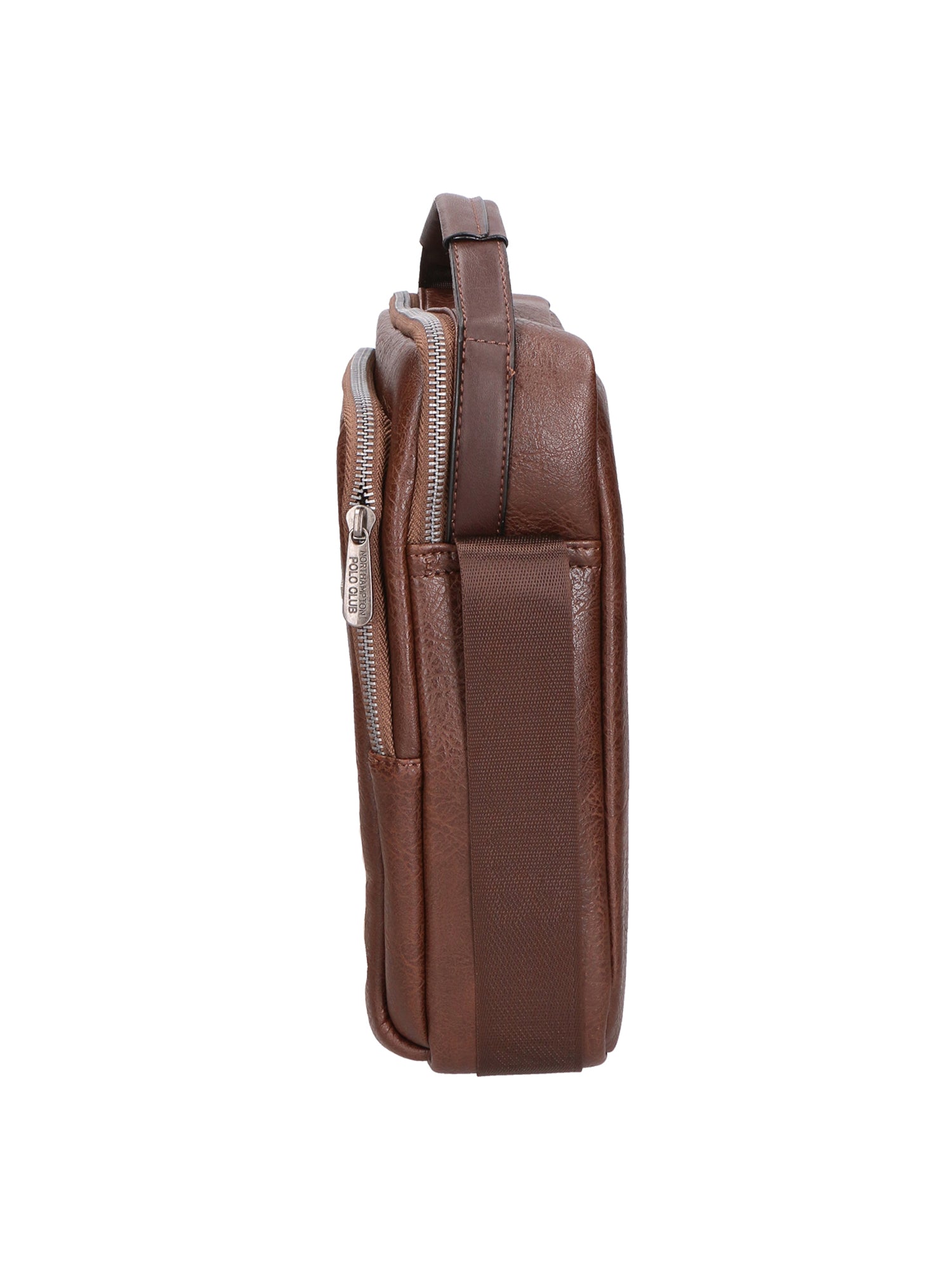 Borsa a tracolla uomo in pelle PU Casual PCL3002-COFFEE Northampton Polo Club