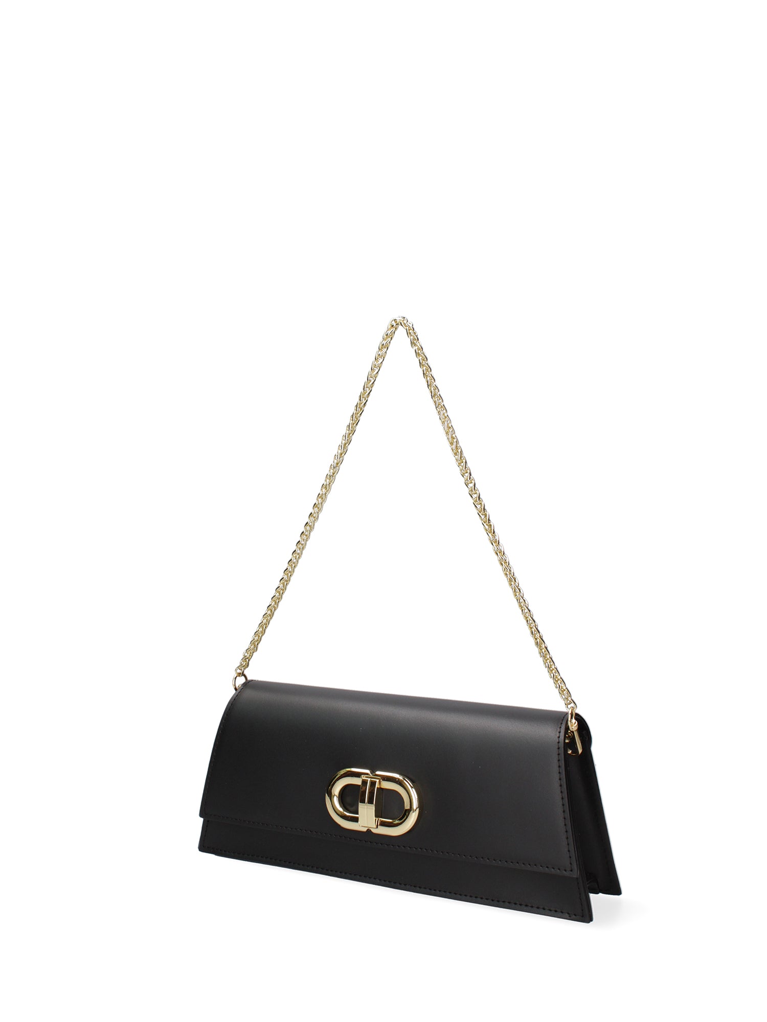 Borsa a spalla da donna Vera pelle 07313-NERO Roberta Rossi