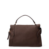 Borsa a mano da donna Ecopelle e poliestere 603-3-CHOCOLATE Diana&co