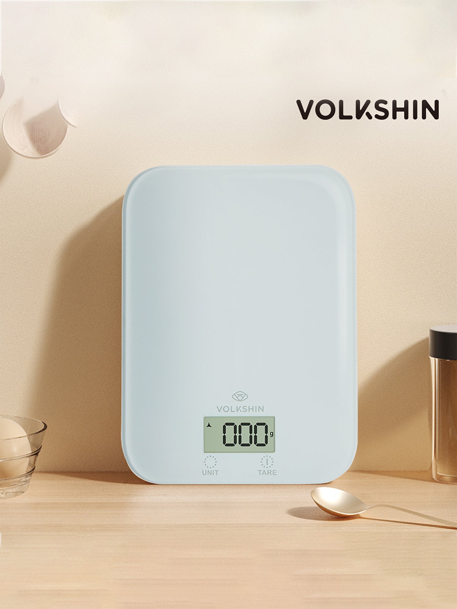 Bilancia da cucina digitale Abs & Vetro PT-228-White Volkshin
