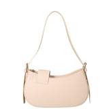 Borsa a spalla da donna 100% vera pelle 07213-L116 BEIGE Roberta Rossi