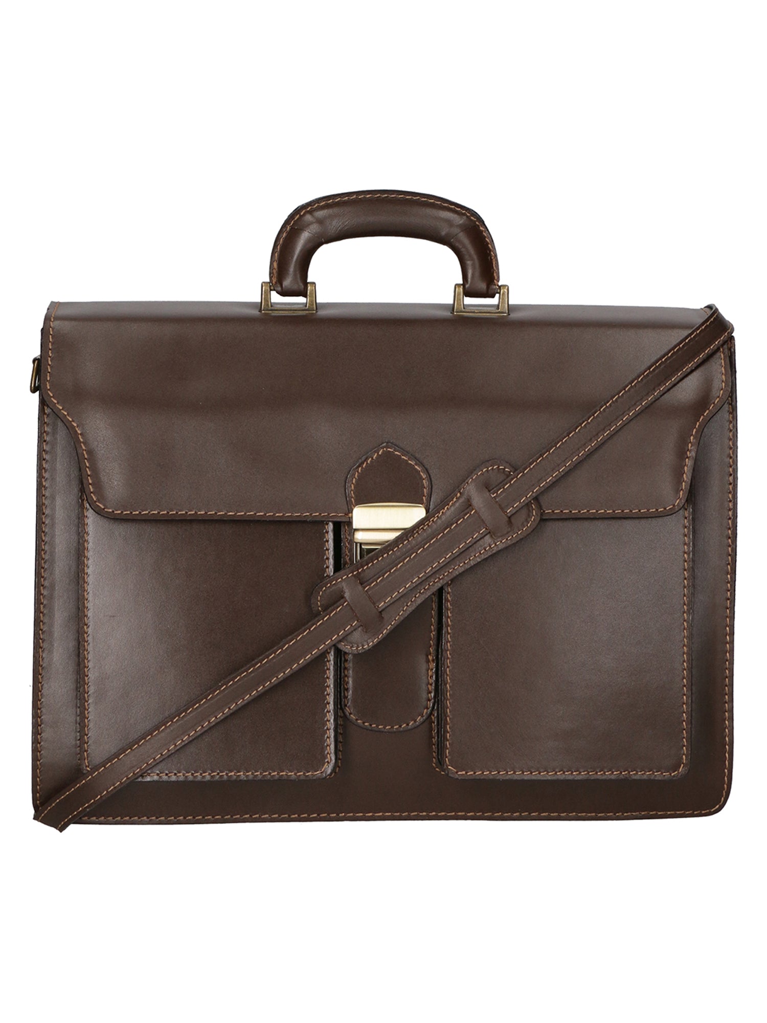 Enea Borsa da lavoro uomo Vera pelle 7001-T.MORO Gave Lux