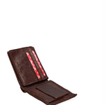 Portafoglio da uomo in vera pelle Casual IN-1068-T.MORO Sergio Valentini