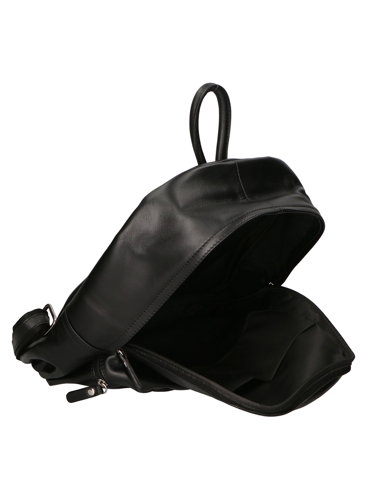 Cloe Zaino da donna in vera pelle Artigianale 6161-NERO BLACK Gave Lux