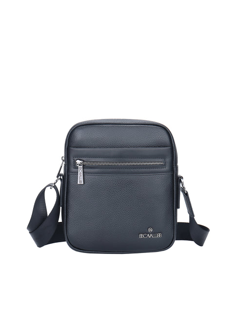 Borsa a tracolla uomo vera pelle Casual BC1480-BLACK