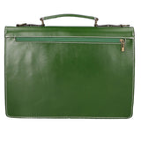 Dafne Borsa da lavoro unisex Vera pelle 7004-VERDE Gave Lux