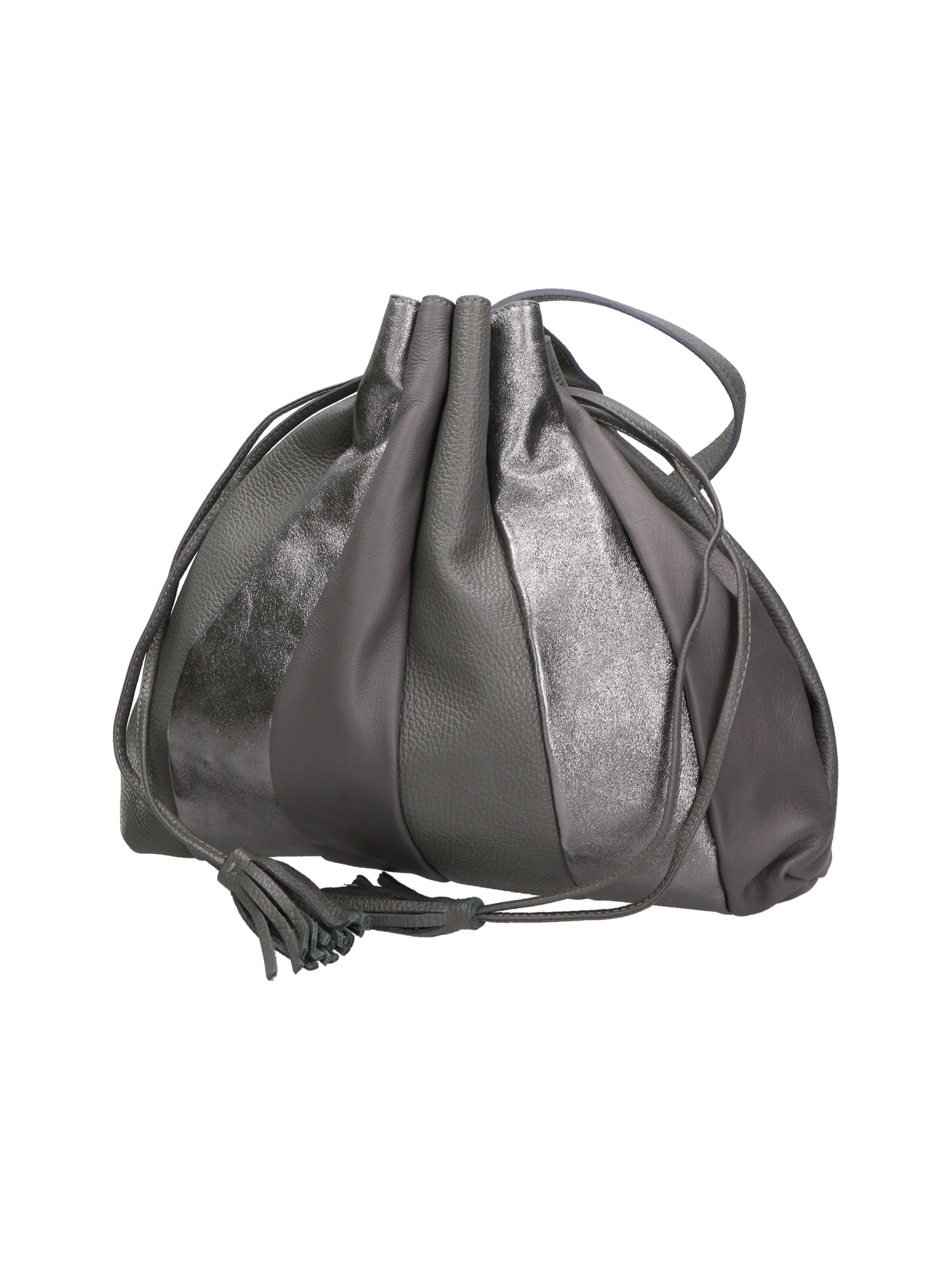 Nunzia Borsa a spalla da donna Vera pelle 576042-GRIGIO GREY Gave Lux