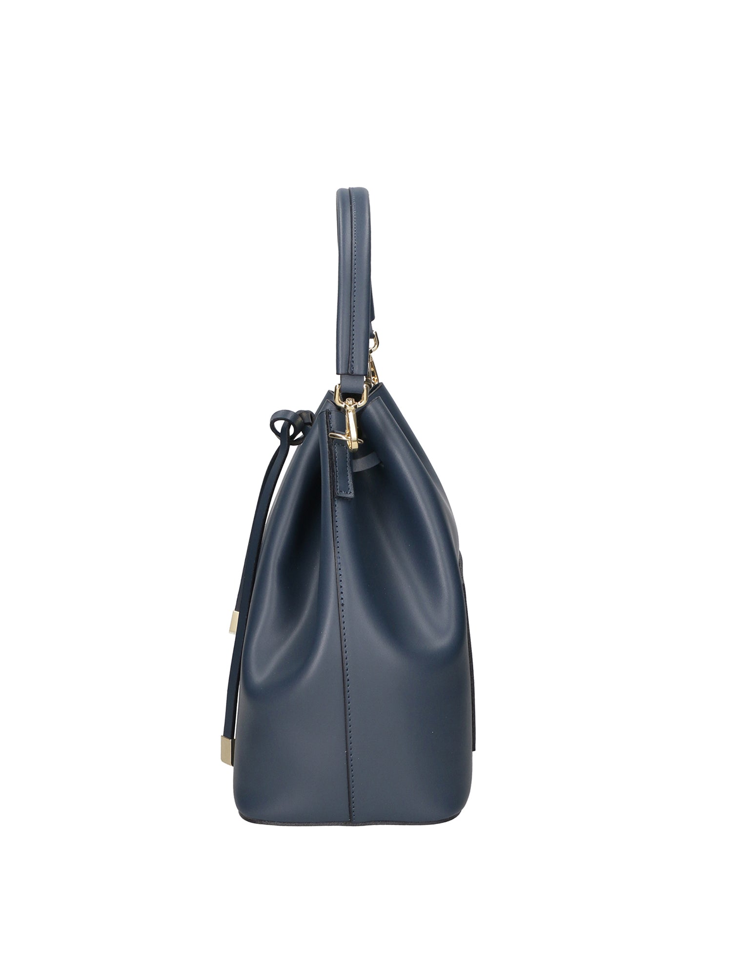 Erina Borsa a mano da donna Vera pelle 8073-P217 BLU NOTTE Gave Lux