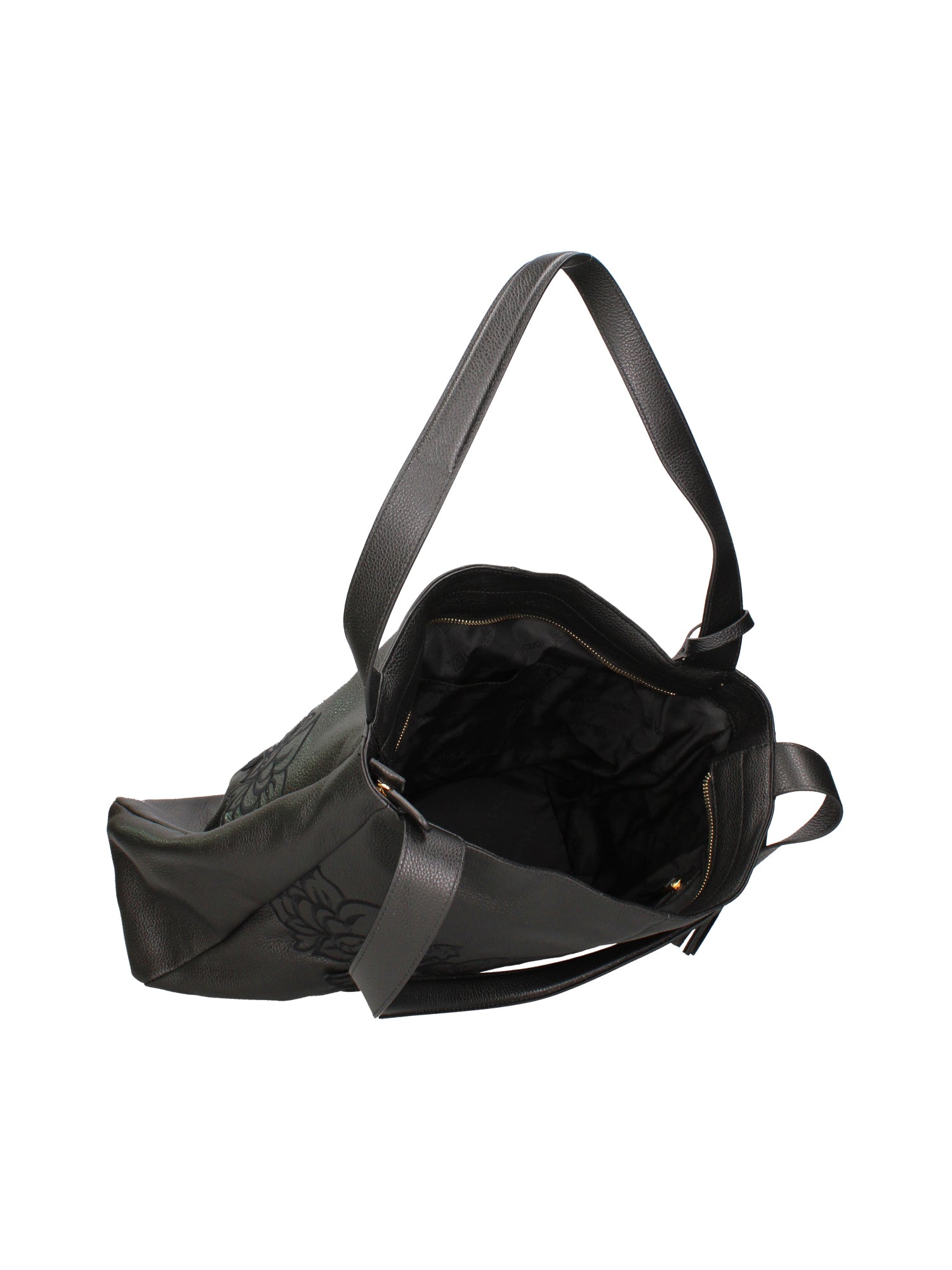 Erebea Elite Borsa a spalla da donna 100% Poliuretano B16663-NERO Braccialini