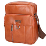 Borsa a tracolla uomo Pelle PU vegana PCL3102-BROWN Northampton Polo Club