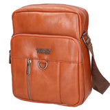 Borsa a tracolla uomo Pelle PU vegana PCL3102-BROWN Northampton Polo Club