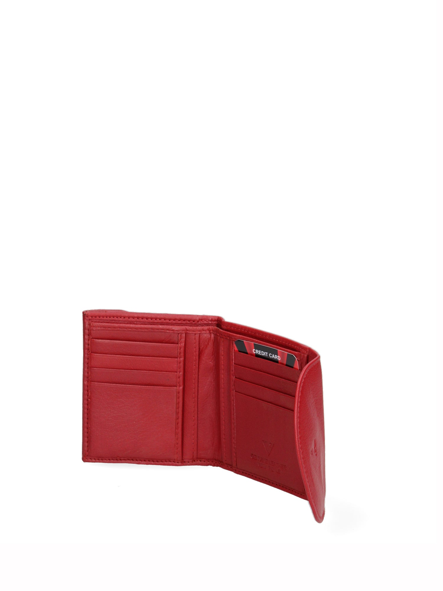 Portafoglio uomo in vera pelle Casual IN-1077-ROSSO Sergio Valentini