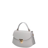 Borsa a mano da donna 100% vera pelle 07202-P 630 GRIGIO CHIARO Roberta Rossi