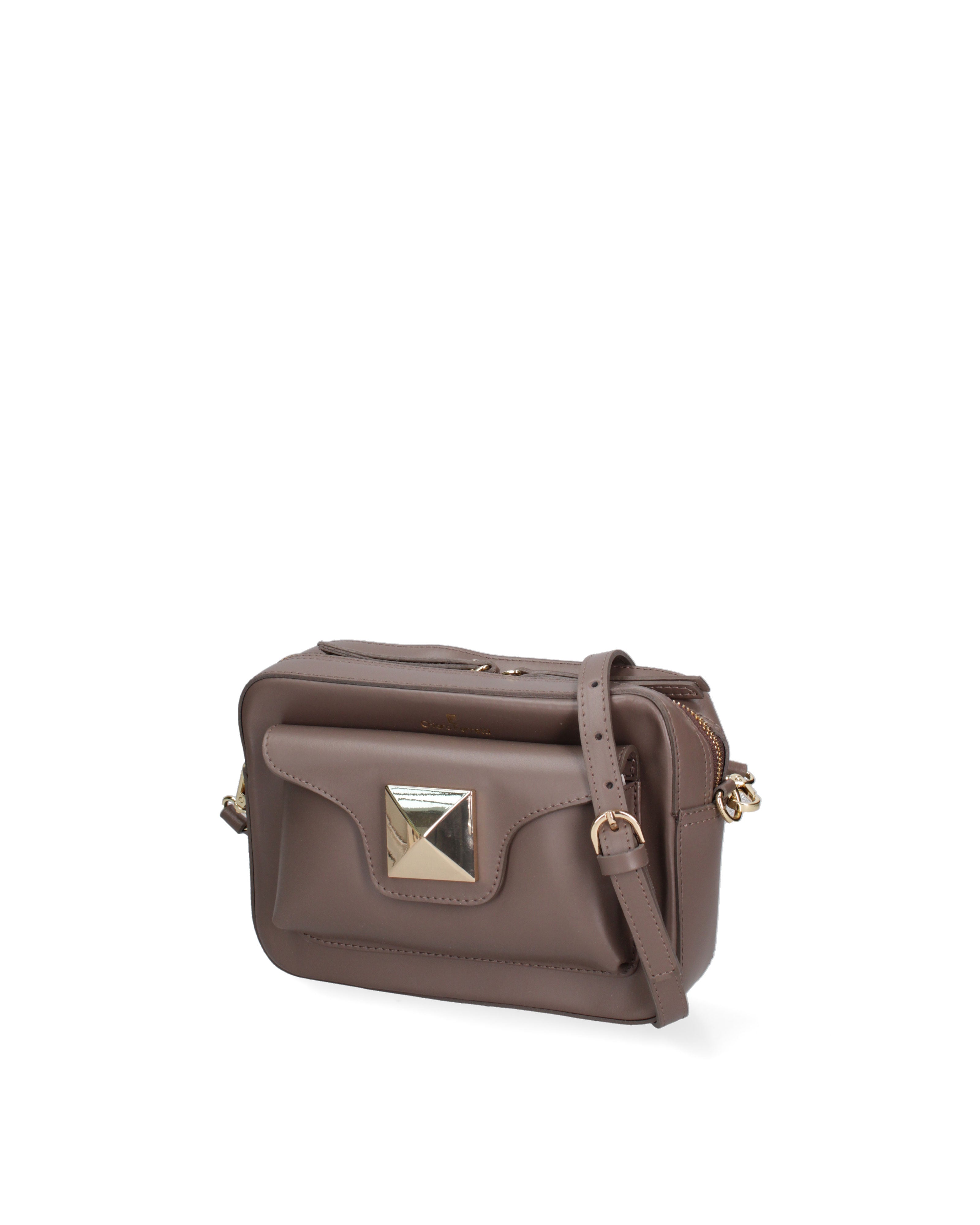 Luminara Elite Borsa a tracolla da donna Vera pelle 7935-L134 TAUPE SCURO Chiara Ferretti