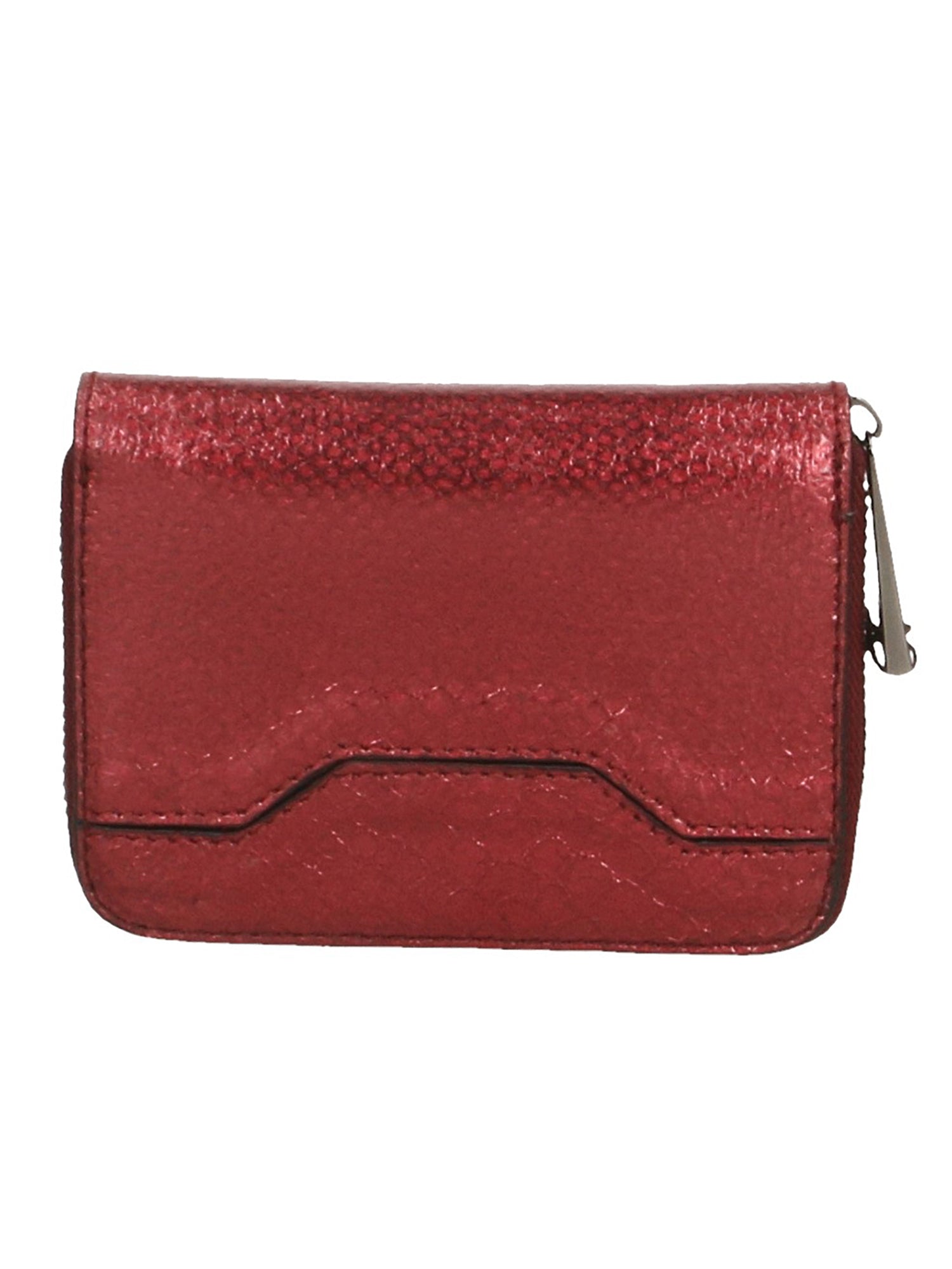 Nohemi Portafoglio donna vera pelle Zip 524072-ROSSO RED Gave Lux