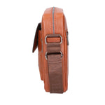 Borsa a tracolla uomo 100% pelle PU PCL3105-BROWN Northampton Polo Club