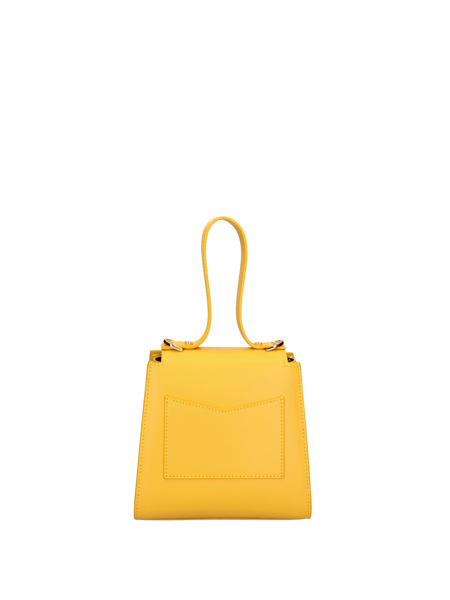 Borsa a mano da donna 100% pelle 07204-L224 GIALLO Viola Castellani