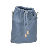Angela Borsa a sacca da donna Vera pelle 05412-S41 CELESTE SCURO Gave Lux