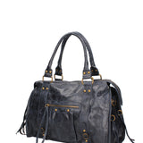 Elara Borsa a spalla da donna Vera pelle 06090-013 BLU NAVY Gave Lux