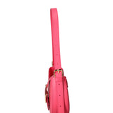 Borsa a spalla da donna 100% vera pelle 07213-L317 FUXIA Roberta Rossi