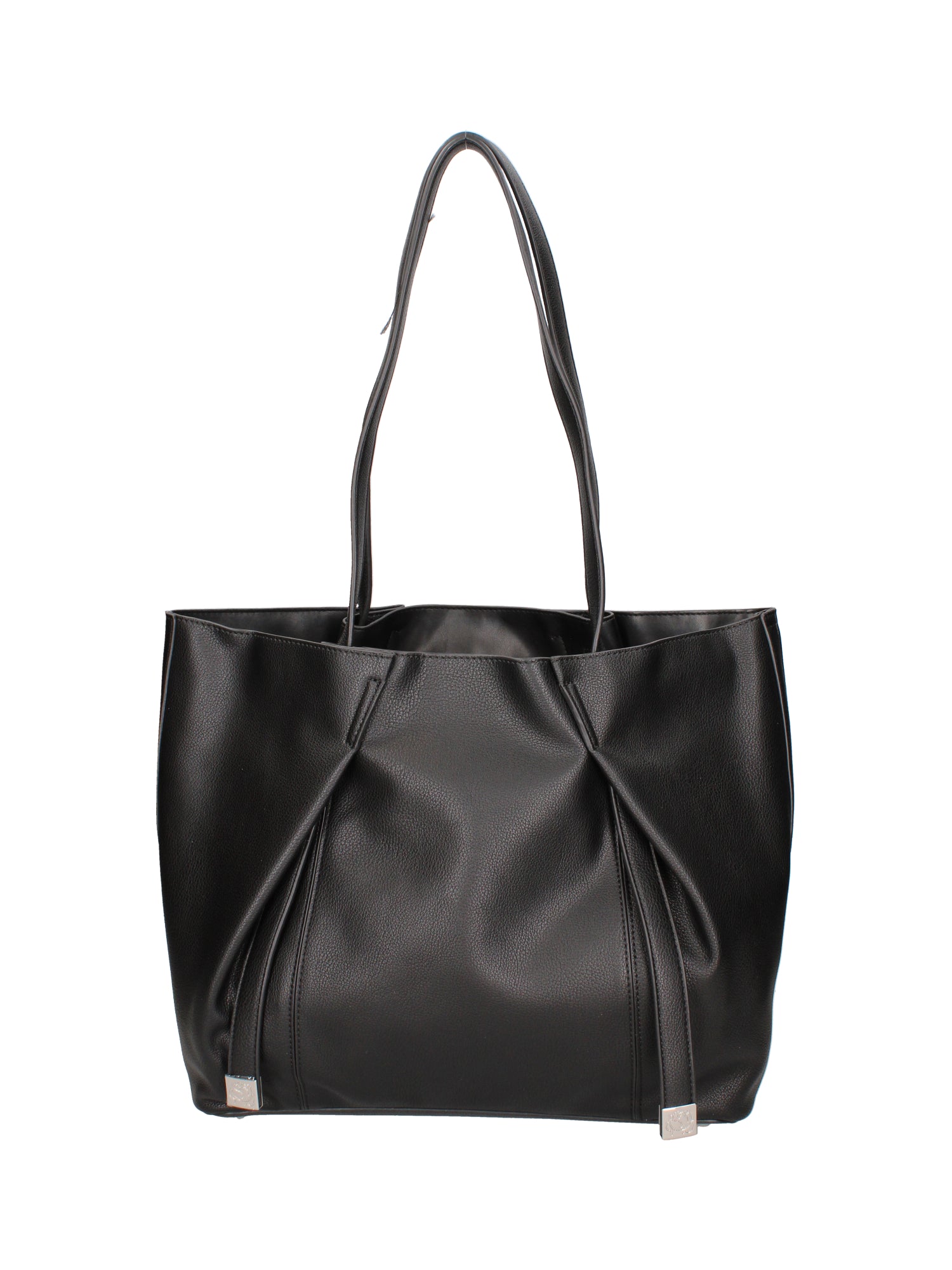 Iridea Borsa a spalla da donna 100% poliuretano B16261-NERO Braccialini