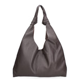 Borsa a spalla da donna 100% vera pelle 07156-D23 T.MORO Viola Castellani